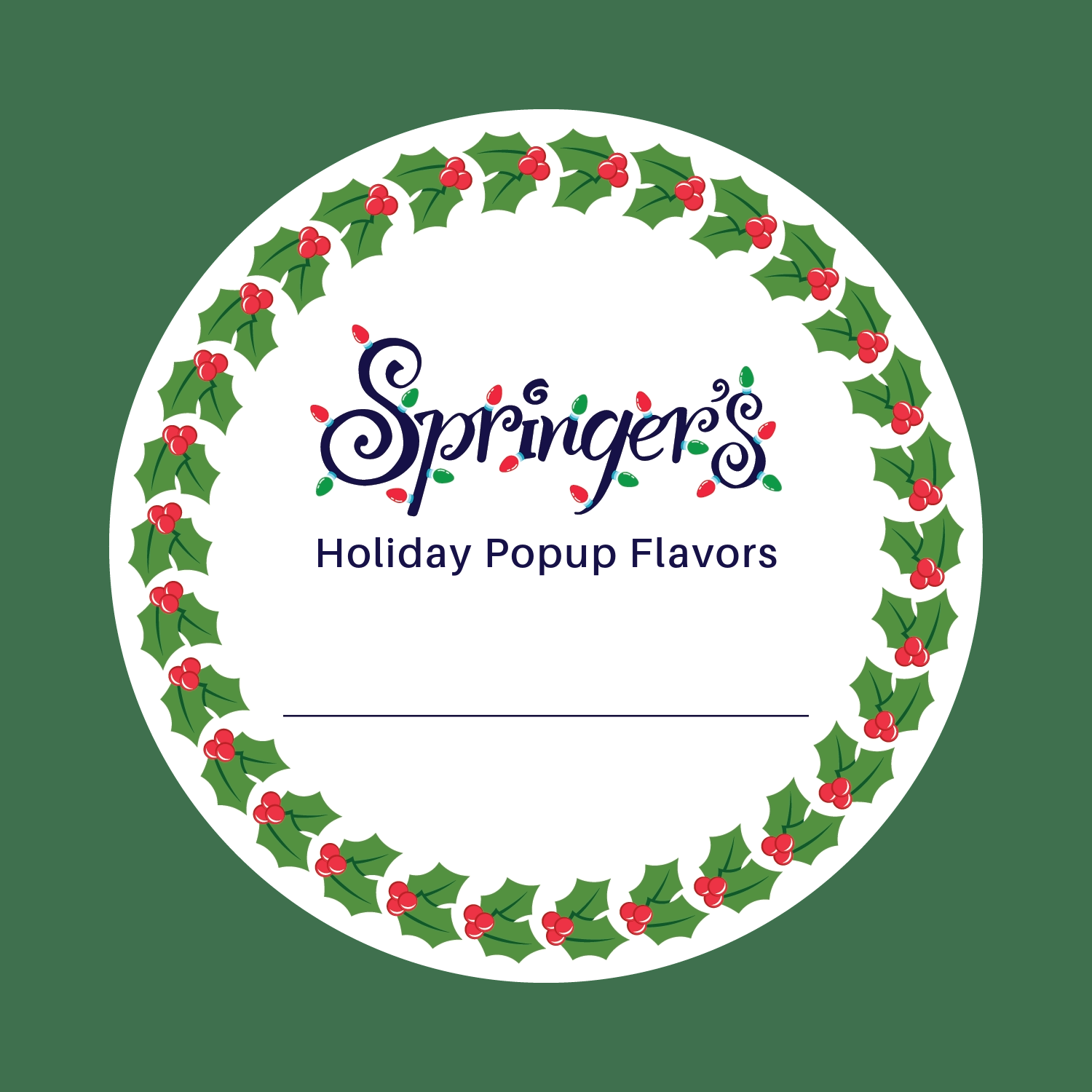 Annual holiday favorites springer s homemade ice cream